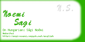 noemi sagi business card