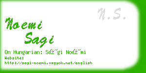 noemi sagi business card